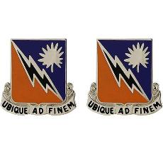 151st Signal Battalion Unit Crest (Ubique Ad Finem)